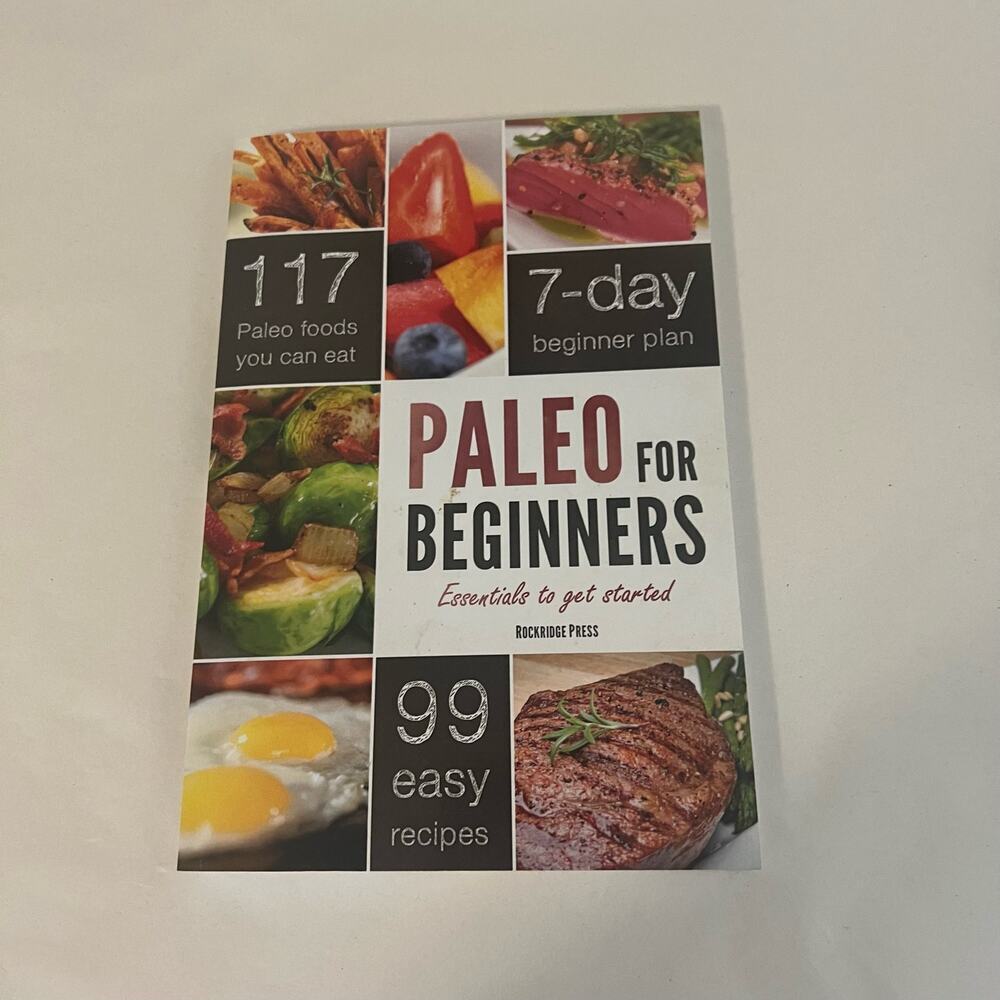 5/$25  Paleo for Beginners 7 day beginner plan softback book